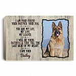 Custom Photo I Am Your Friend Your Partner Your Dog Wrapped Framed Canvas Prints for Dog Lovers - Unframed Poster, White, 0.75'' Framed Canvas