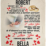 Custom Photo the Day Blanket, White, Cozy Plush Fleece Blanket - 50x60