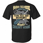 High School Dropout Fixing What Your Bachelor's Degree Couldn't Design Funny Mechanic Print On Back T-Shirt Only, Black, Unisex T-Shirt High School Dropout Fixing What Your Bachelor's Degree Couldn't Design Funny Mechanic Print On Back T-Shirt Only, Black, Unisex T-Shirt