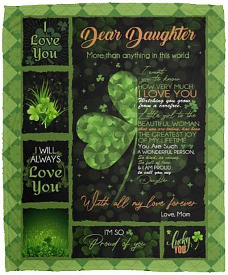 Dear Daughter More Blanket, White, Cozy Plush Fleece Blanket - 50x60