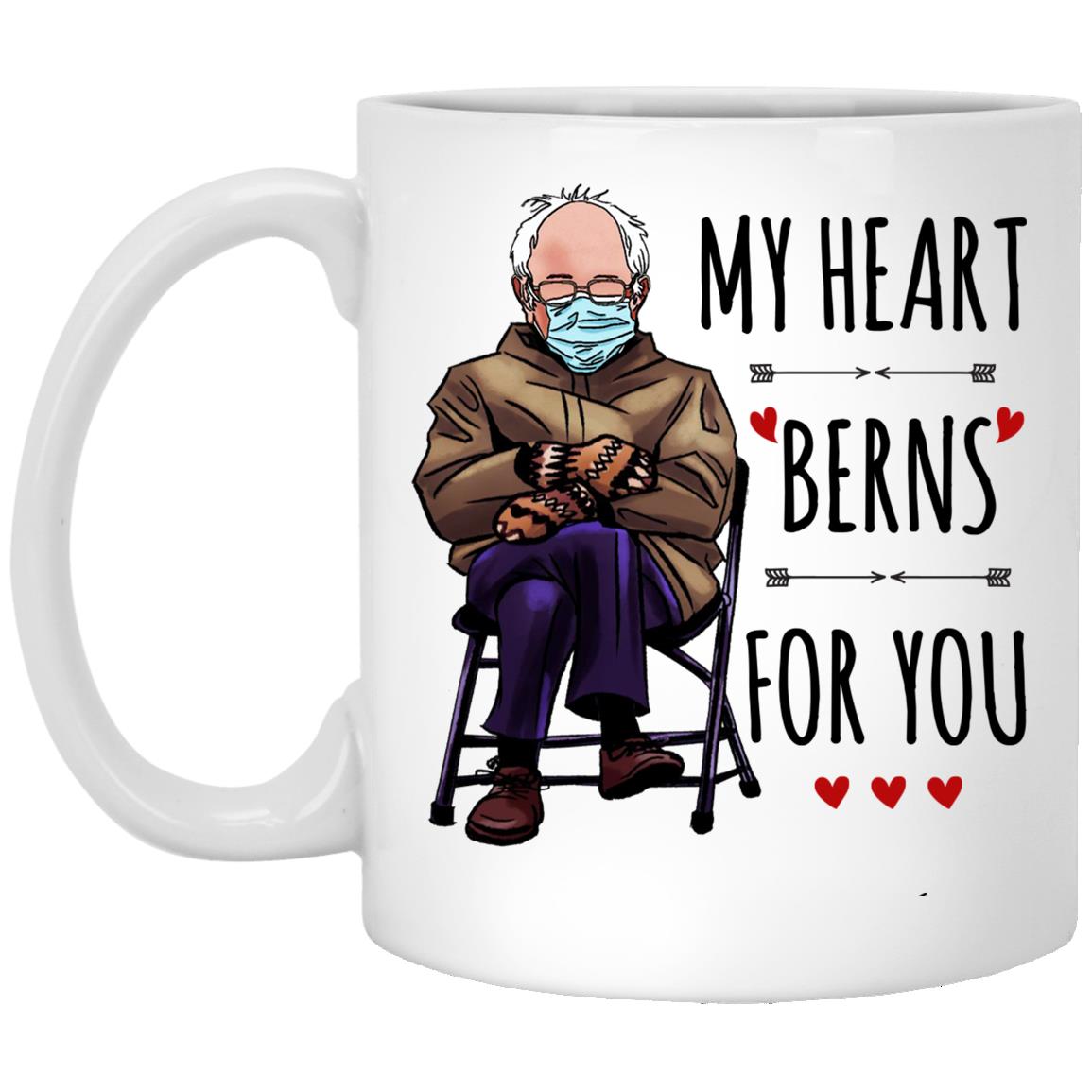 Bernie Mug, White, 11 oz. White Mug