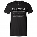 Eracism Definition BLM T-shirt - V-neck, Black, V-Neck T-Shirt