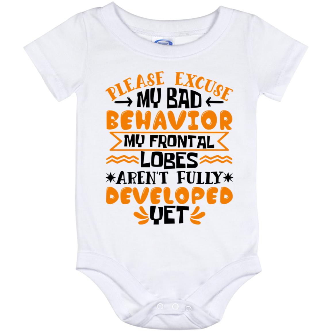 Frontal Baby Onesie, White, Baby Onesie - 12 Month