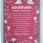 Personalized Blanket, White, Cozy Plush Fleece Blanket - 50x60