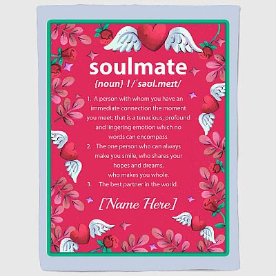 Alternative view of Personalized A Person With Whom You Have An Immediate Connection The Moment Fleece Blanket - Mink Blanket