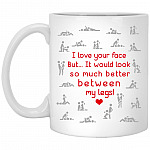 Face Mug, White, 11 oz. White Mug