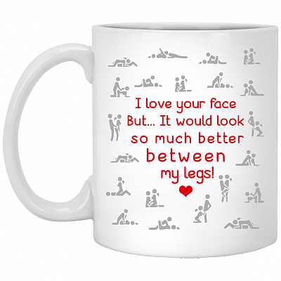 Face Mug, White, 11 oz. White Mug