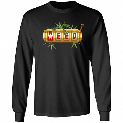 Weed Hoodie, Black, Long Sleeve
