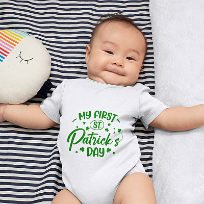 Alternative view of My First Saint Patrick's Day Irish Baby Infant Bodysuit - 1st St. Patrick's Day Baby Onesie