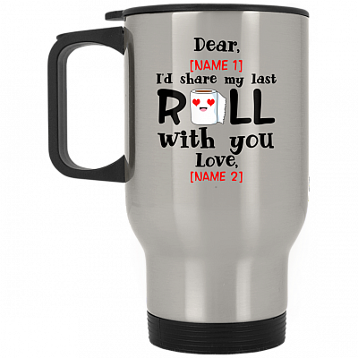 14 oz. Silver Travel Mug