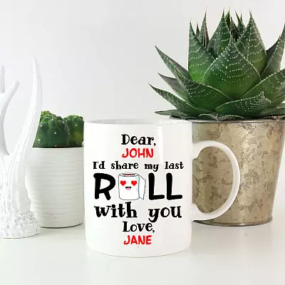 Personalized I'd Share My Last Roll with You Couple Pandemic Coffee Mug - Beer Stein