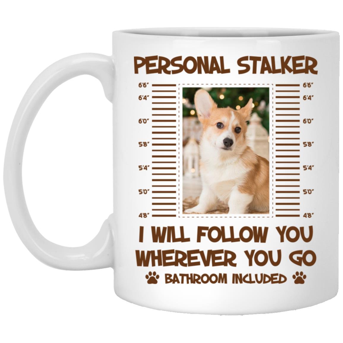 Personalized Custom Photo Dog Mug, White, 11 oz. White Mug