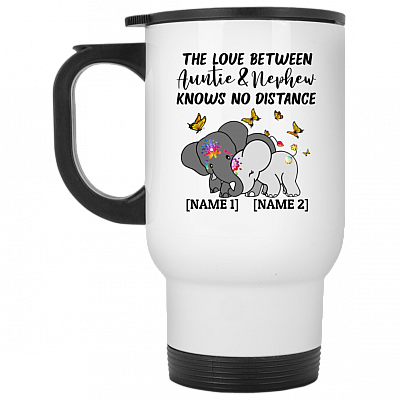 14 oz. White Travel Mug