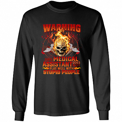 This Medical Assistant, Black, Long Sleeve