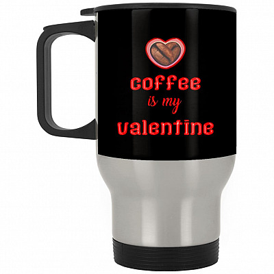 14 oz. Silver Travel Mug