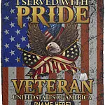 Personalized Veteran Blanket, White, Cozy Plush Fleece Blanket - 50x60 Personalized Veteran Blanket, White, Cozy Plush Fleece Blanket - 50x60