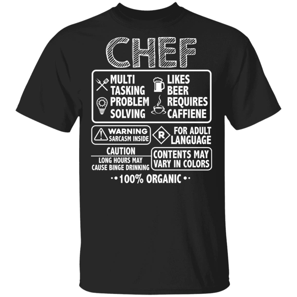 Chef Definition T-Shirt, Black, Unisex T-Shirt Chef Definition T-Shirt, Black, Unisex T-Shirt