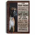 Personalized Custom Photo I Am Your Friend Your Partner Gallery Wrapped Framed Canvas Prints - Unframed Poster, White, 0.75'' Framed Canvas