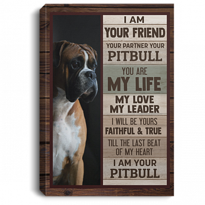 Personalized Custom Photo I Am Your Friend Your Partner Gallery Wrapped Framed Canvas Prints - Unframed Poster, White, 0.75'' Framed Canvas