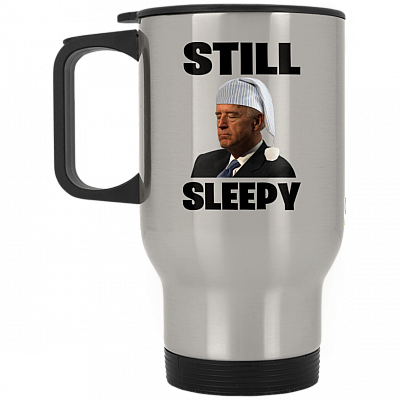 14 oz. Silver Travel Mug