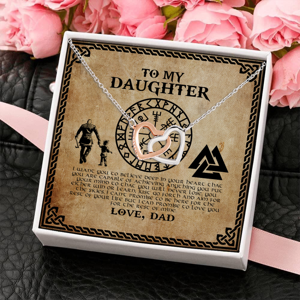 6Th. My Daughter Viking(5) Interlocking Hearts Necklace 4
