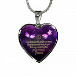 My Mind Still Talks to You Gifts to Remember a Lost Loved One Heart Pendant Necklace - Heart Luxury Necklace (Silver)