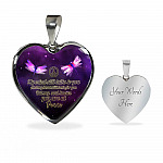 My Mind Still Talks to You Gifts to Remember a Lost Loved One Heart Pendant Necklace - Heart Luxury Necklace (Silver)