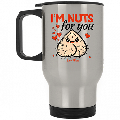 14 oz. Silver Travel Mug