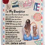 Personalized Blanket, White, Cozy Plush Fleece Blanket - 50x60