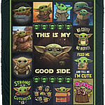 This Is My Good Side Fleece, White, Cozy Plush Fleece Blanket - 50x60