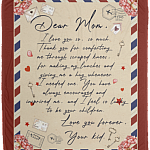 Dear Mom Love Letter Fleece Blanket - Mink Sherpa Blanket - Woven Blanket, White, Cozy Plush Fleece Blanket - 50x60 Dear Mom Love Letter Fleece Blanket - Mink Sherpa Blanket - Woven Blanket, White, Cozy Plush Fleece Blanket - 50x60