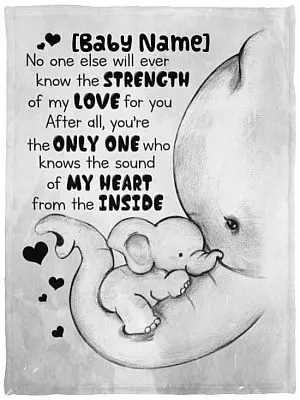 Personalized to Baby No One Else, White, VPS Cozy Plush Fleece Blanket - 30x40