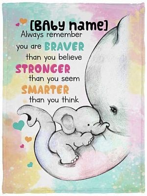 Personalized to Baby Always, White, VPS Cozy Plush Fleece Blanket - 30x40