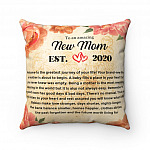 New Mom Gift Life as a Mom Throw Pillow - Decorative Pillow - Indoor Cushion - Sofa Home Decor