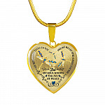 Dragonfly My Mind Still Talks To You And My Heart Still Looks For You Are At Peace Heart Pendant Necklace - Heart Luxury Necklace (Gold Plated)