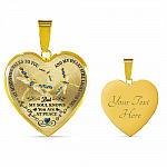 Dragonfly My Mind Still Talks To You And My Heart Still Looks For You Are At Peace Heart Pendant Necklace - Heart Luxury Necklace (Gold Plated)