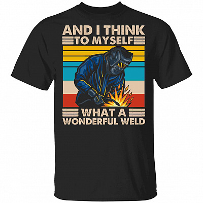 And I Think To Myself, Black, Unisex T-Shirt