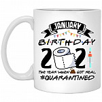 January Birthday 2021, White, 11 oz. White Mug January Birthday 2021, White, 11 oz. White Mug