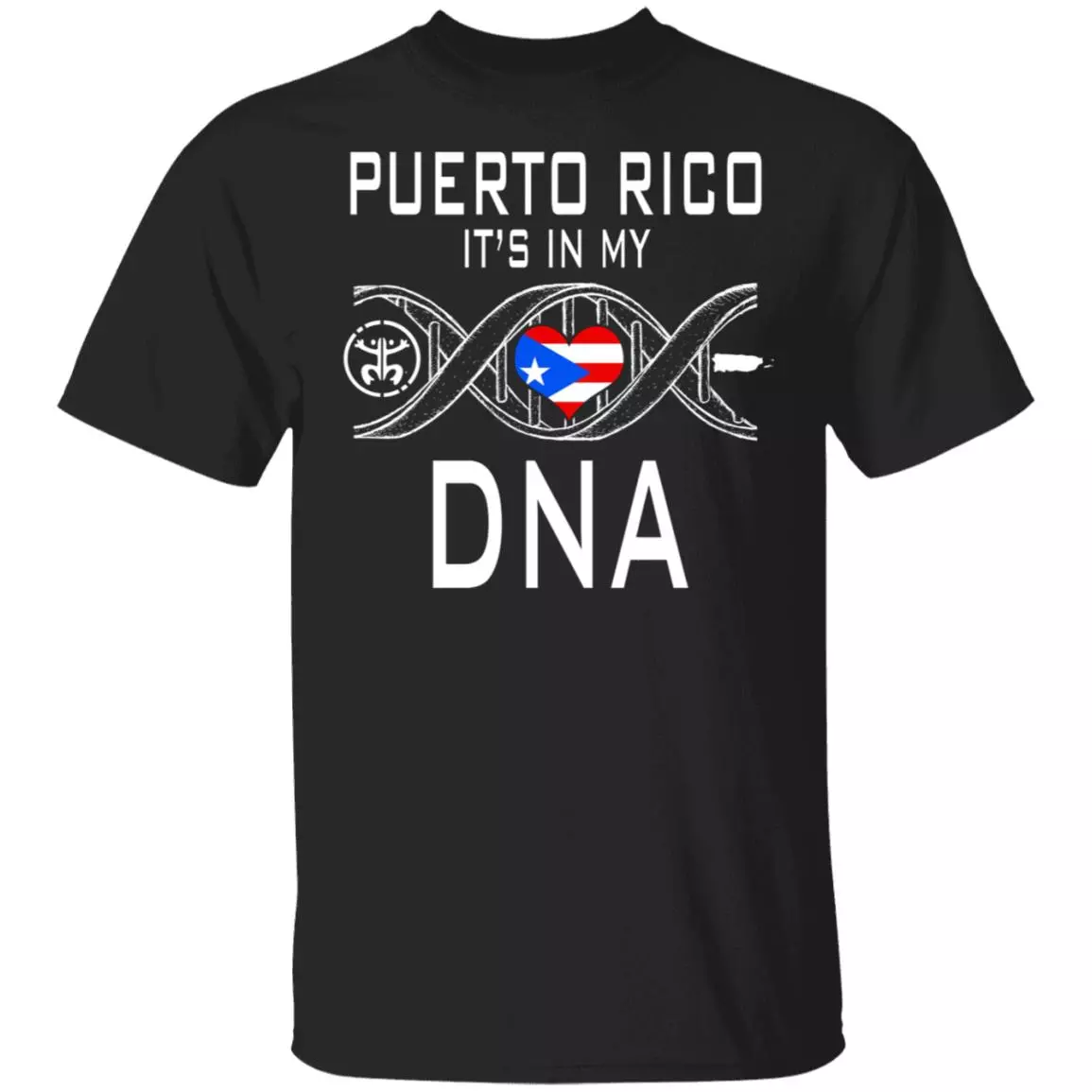 Puerto Rico Shirt - Puerto Rico It's In My DNA T-shirt - Puerto Rico Flag T Shirts, Black, Unisex T-Shirt