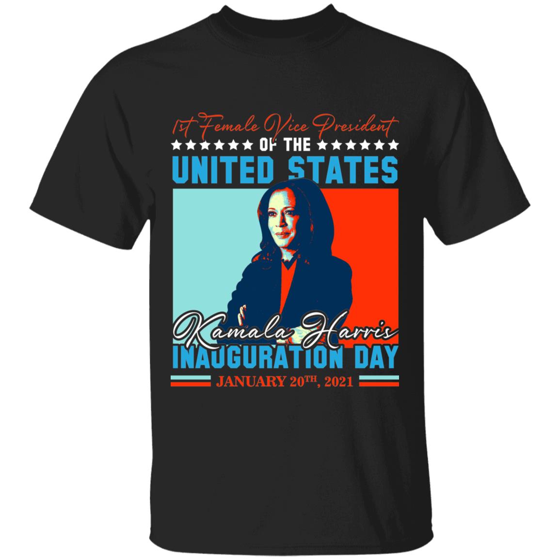 Kamala Harris First Female, Black, Unisex T-Shirt