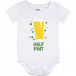 Pint and Half Pint, White, Baby Onesie - 12 Month
