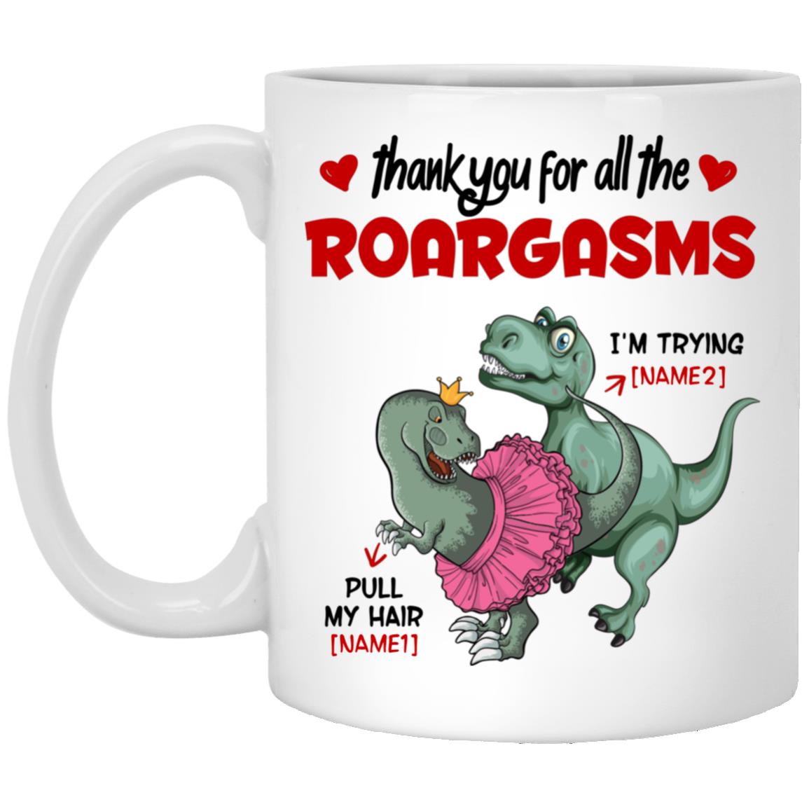 Personalized Thank You For All Mug, White, xp8434-11-oz-white-mug-11-oz-white-mug