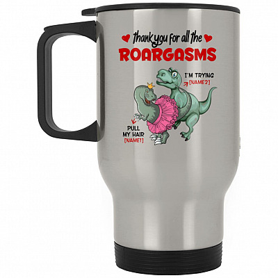 14 oz. Silver Travel Mug