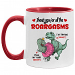 Personalized Thank You For All Accent Mug, White/Red, am11oz-accent-mug-11-oz-accent-mug