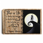 Personalized This Is Us Crazy Loud And Lot Of Love Jack With Sally Framed Canvas Prints - Unframed Poster, White, 0.75'' Framed Canvas
