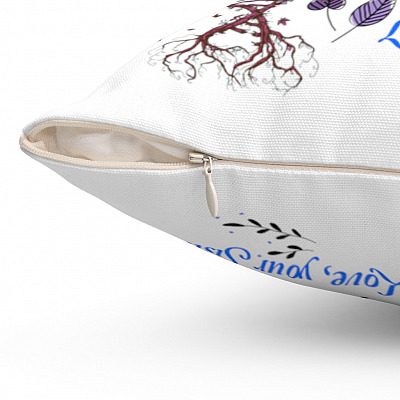 Alternative view of To My Sister I Hugged This Pillow Throw Pillow - Decorative Pillow - Indoor Outdoor Cushion - Sofa Home Decor