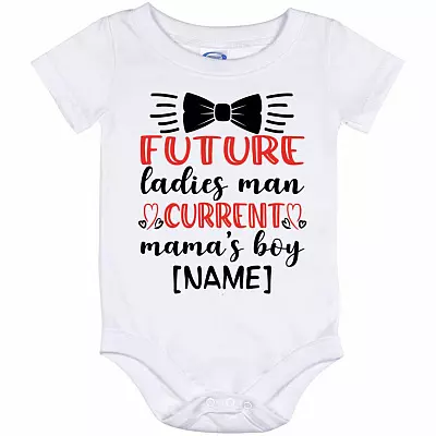 Personalized Future L, White, io12m-baby-onesie-12-month-baby-onesie-12-month