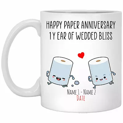 Personalized 1st Wedding, White, xp8434-11-oz-white-mug-11-oz-white-mug