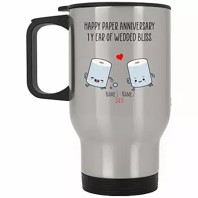 14 oz. Silver Travel Mug