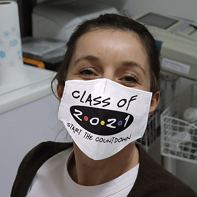 Alternative view of Class of 2021 Start the Countdown Graduation Gifts Washable Reusable Custom Printed Cloth Face Mask Cover